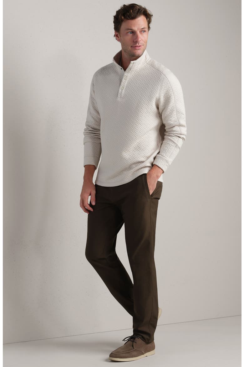 Weekend Quilted Pullover, Alternate, color, BONE