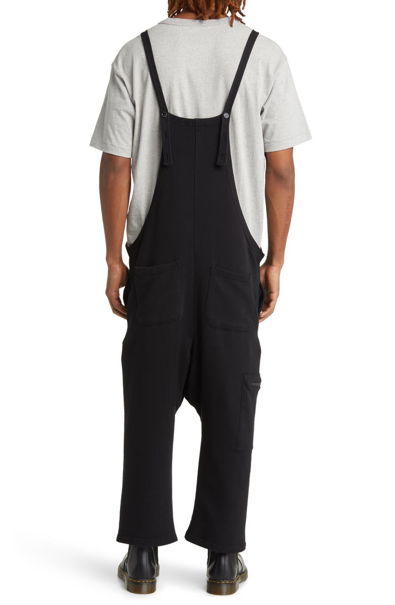 THE RAD BLACK KIDS Tactical Drop Crotch Crop Cotton Overalls, Alternate, color,