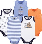 Hudson Baby Soft Cotton Sleeveless Bodysuits