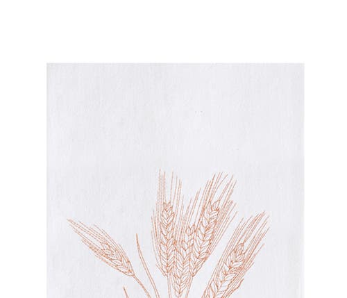 C & F Home C&f Home Autumn Fields Wheat Embroidered Cotton Flour Sack Dishtowel In White