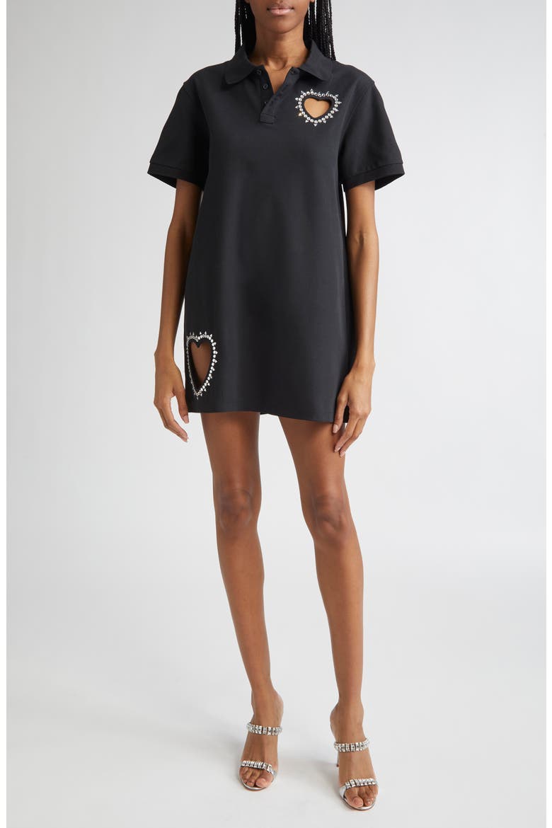 heart t shirt dress Women's Pearl Heart T-Shirt Dress | Black