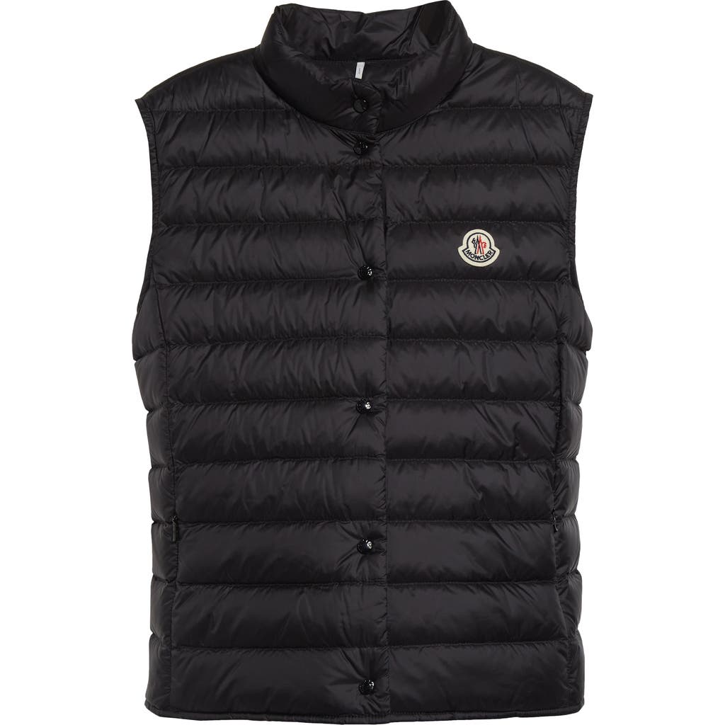 Moncler Liane Quilted Shell Down Vest In Black/black