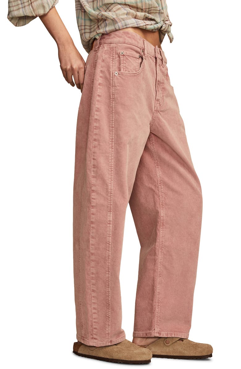 Lucky Brand Corduroy Barrel Leg Pants, Alternate, color,