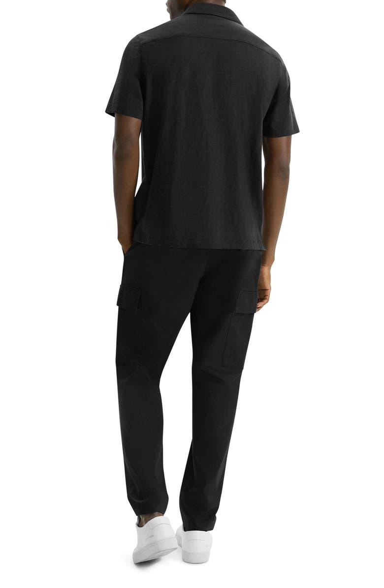 Theory Noran Short Sleeve Knit Button-Up Shirt, Alternate, color,