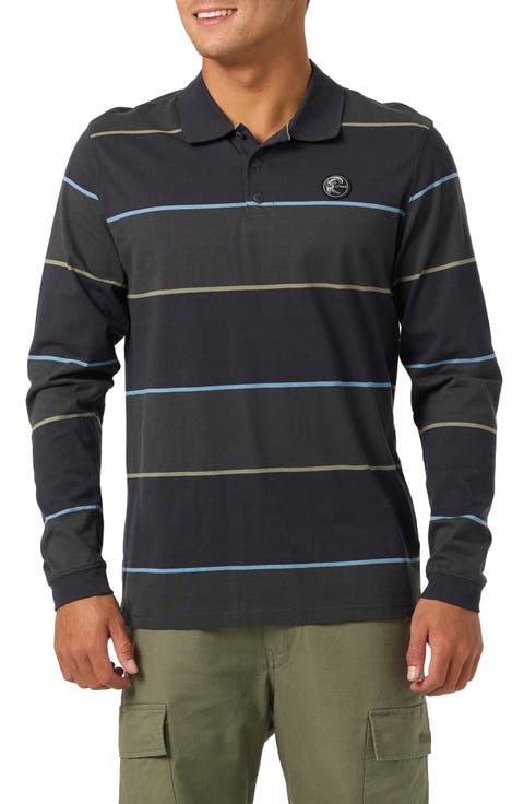 Cassidy Stripe Long Sleeve Polo