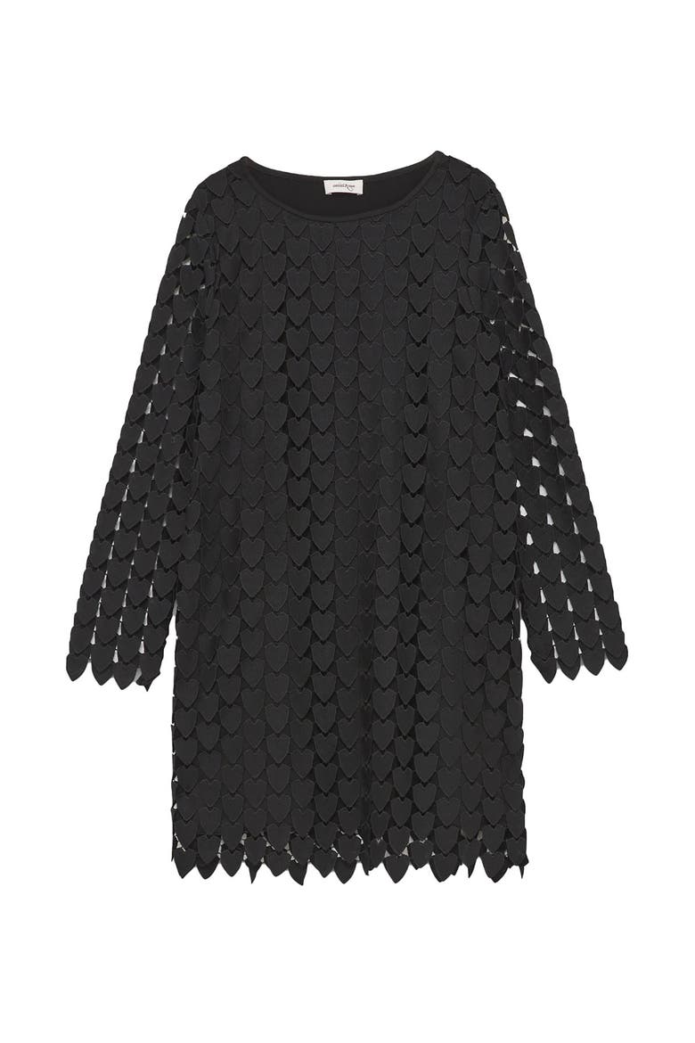 Short Dress With 3D Effect, Alternate, color, Black