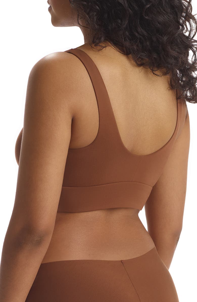 Commando Butter Comfy Bralette, Alternate, color, Cinnamon