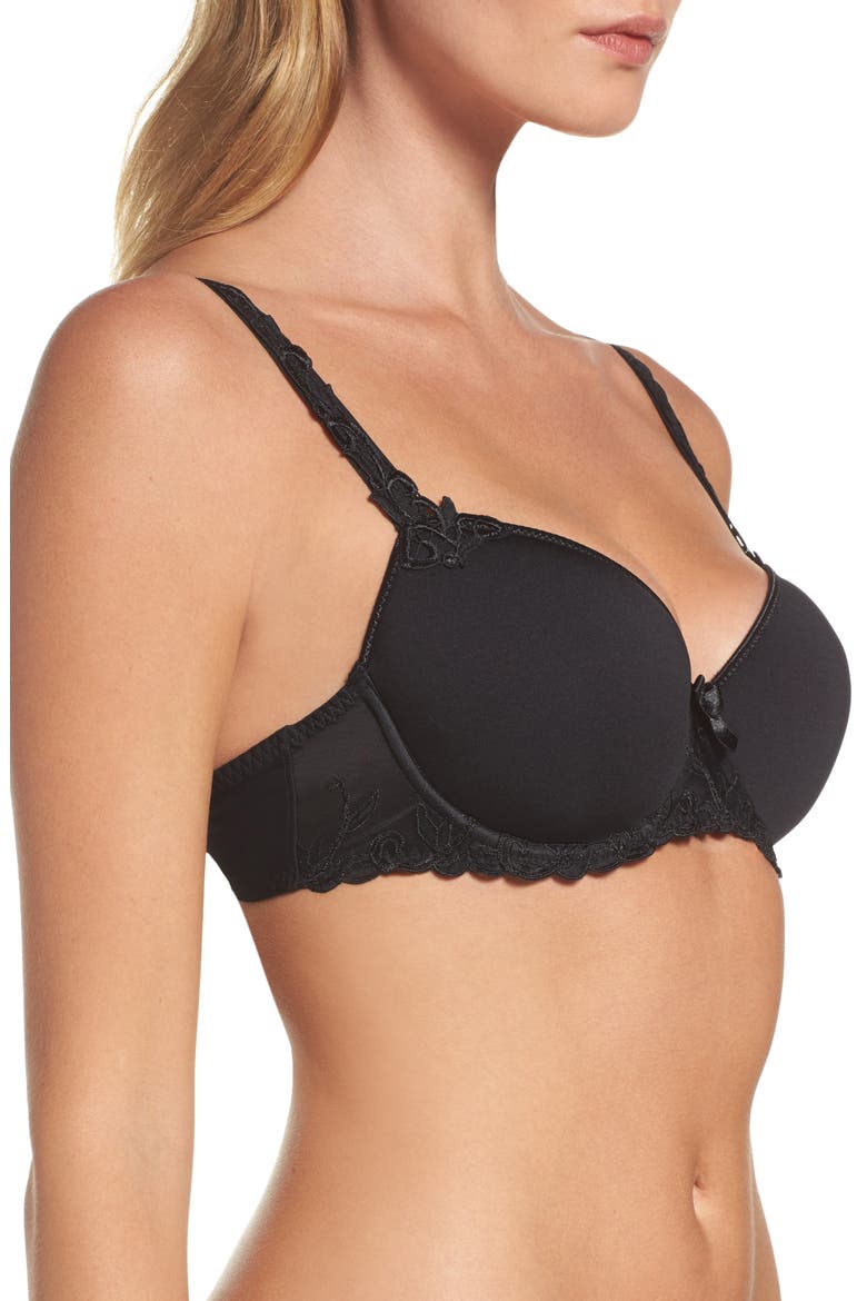 Andora 3D Molded Underwire Bra, Alternate, color, BLACK