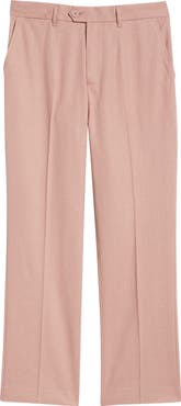 Percival Tailored Flat Front Linen & Cotton Trousers