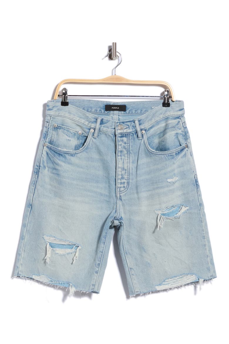 Nova Destroyed Shorts, Main, color, LIGHT INDIGO