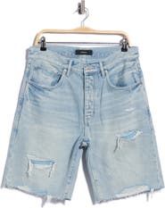 PURPLE BRAND Nova Destroyed Shorts