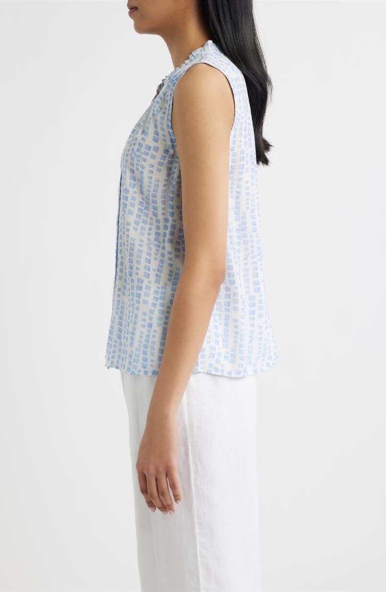 Cloth & Stone Block Print Sleeveless Shirt, Alternate, color, Saltwater Blocks