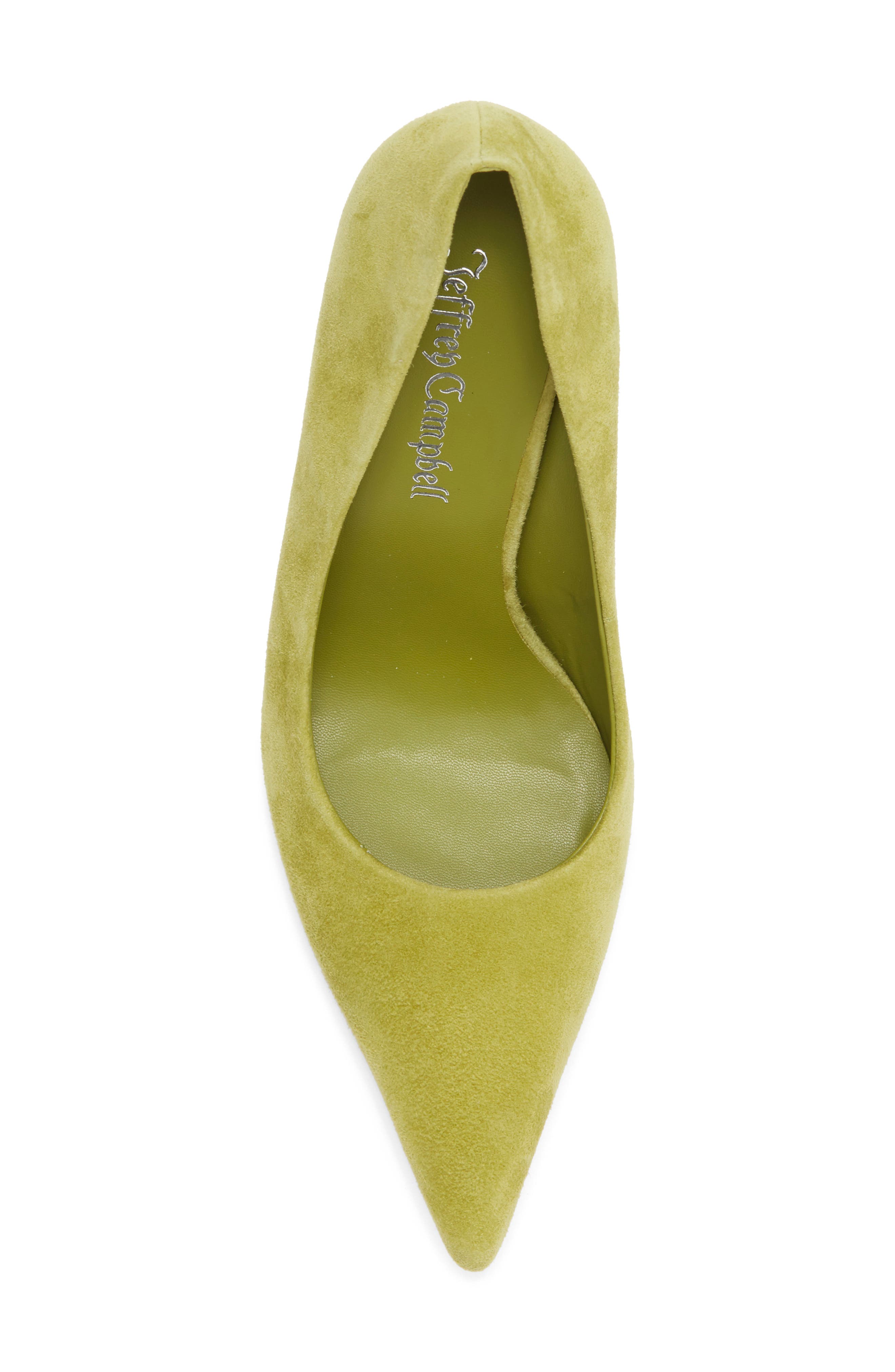 Pointed Toe Pump, Alternate, color, CHARTREUSE SUEDE
