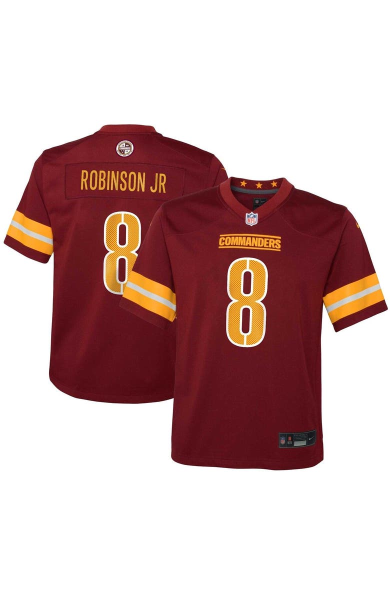 Nike Youth Nike Brian Robinson Jr. Burgundy Washington Commanders Game Jersey, Main, color, 