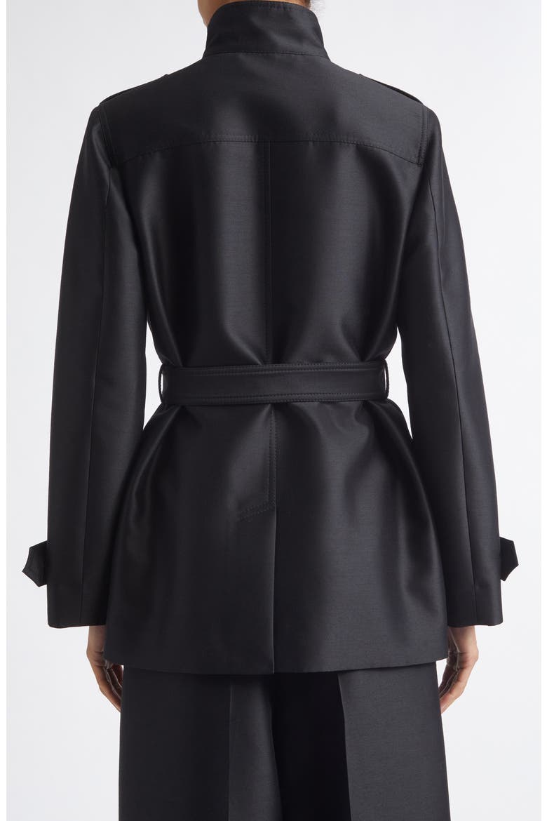 Valiant Wool & Silk Utility Jacket, Alternate, color, BLACK