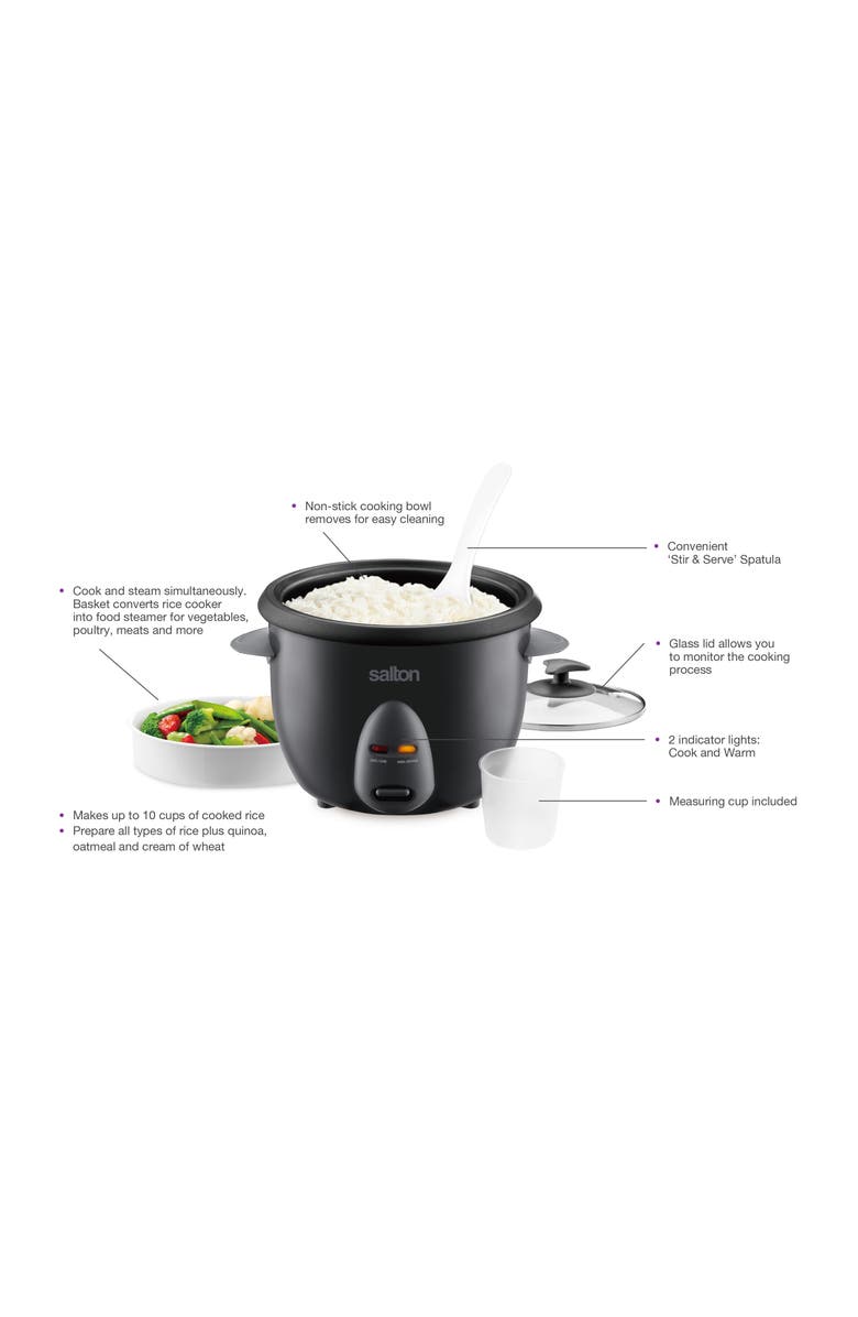 Salton 10 Cup Automatic Rice Cooker, Alternate, color,