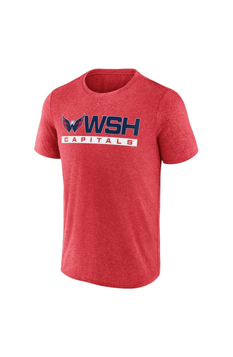 FANATICS Men's Fanatics Branded Heather Red Washington Capitals Playmaker T-Shirt, Alternate, color, Heather Red