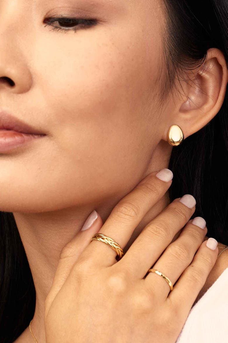 14K Yellow Gold Madison Avenue Studs, Alternate, color, Yellow Gold