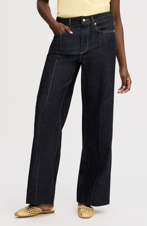 High Waist Wide Leg Trouser Jeans