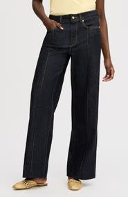 Sam Edelman High Waist Wide Leg Trouser Jeans