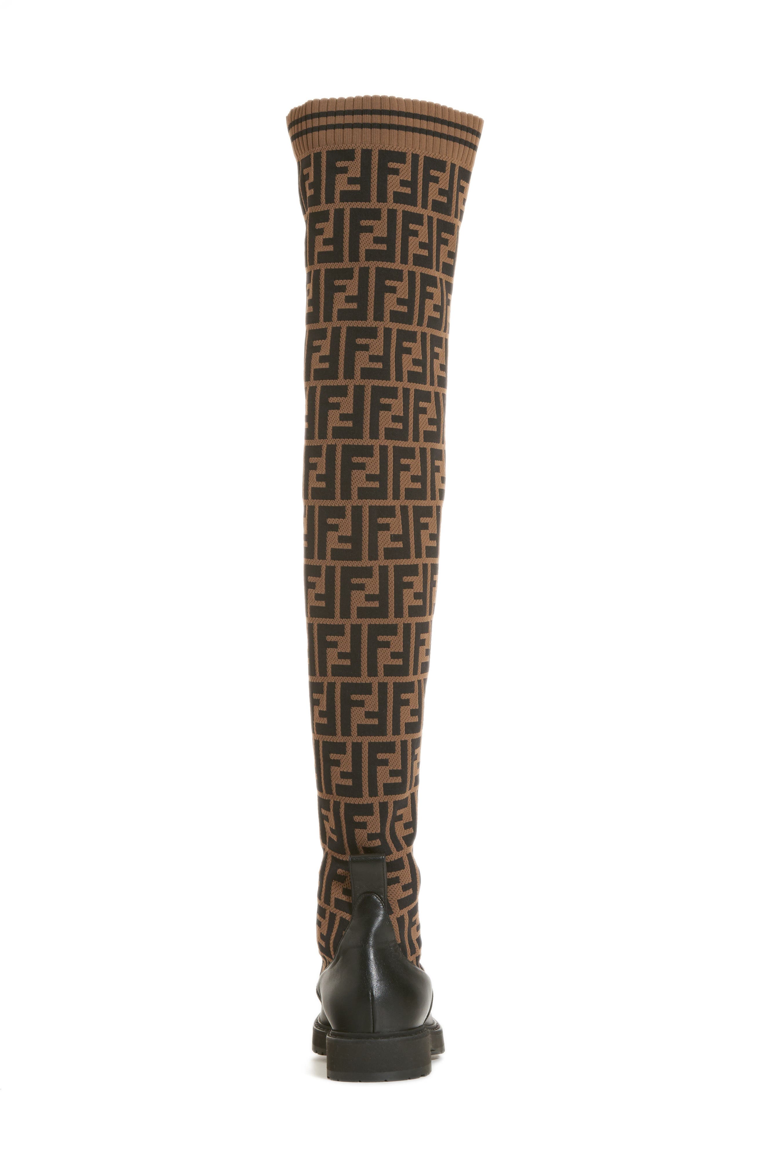 Fendi Rockoko Over the Knee Boot, Alternate, color, 