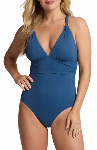 Tommy Bahama Island Cays Strappy One-Piece Swimsuit