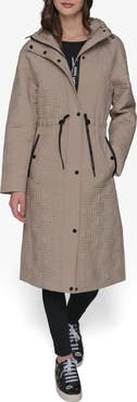 KARL LAGERFELD PARIS Double L Quilted Coat