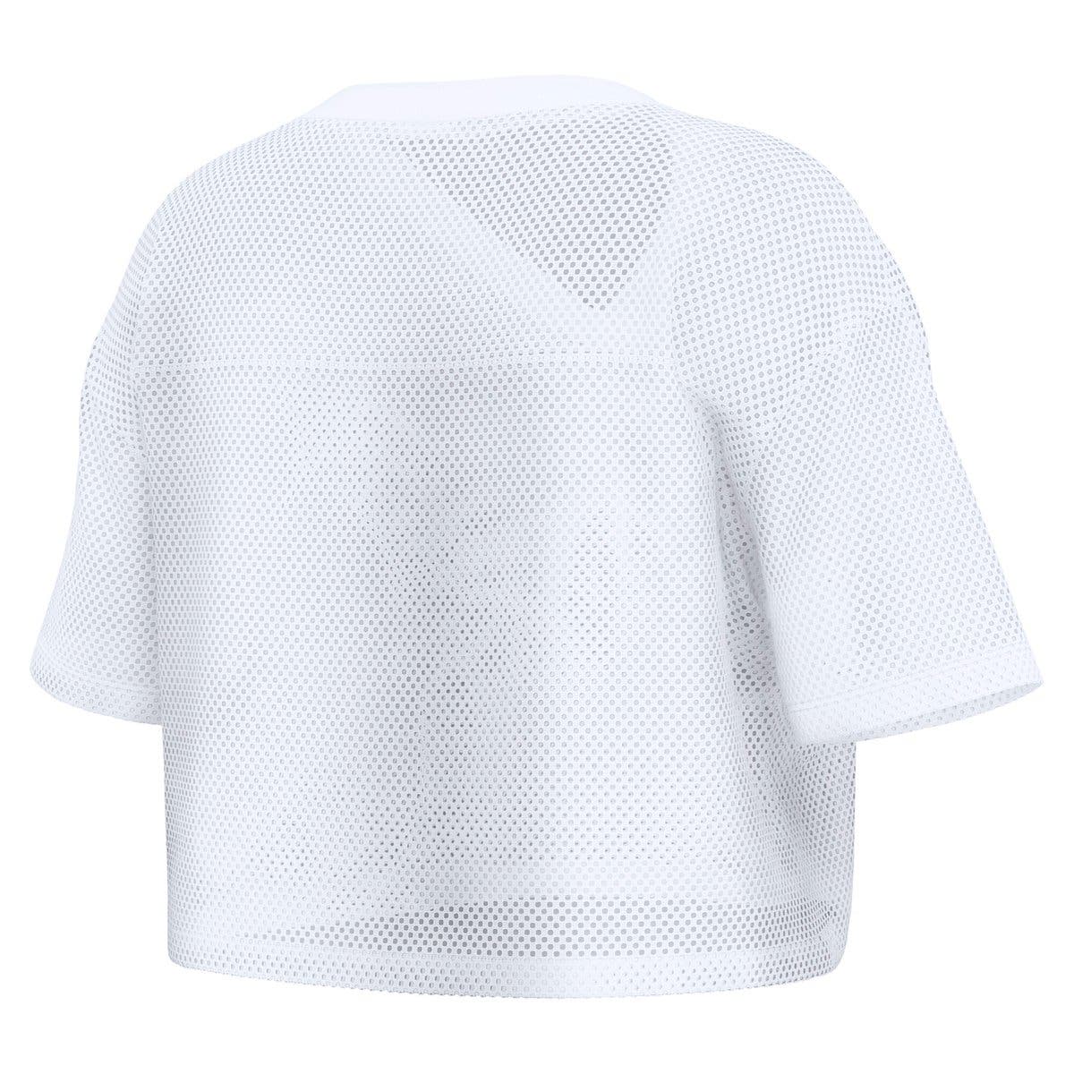 FANATICS Women's Fanatics White Green Bay Packers Oversized Mesh ...