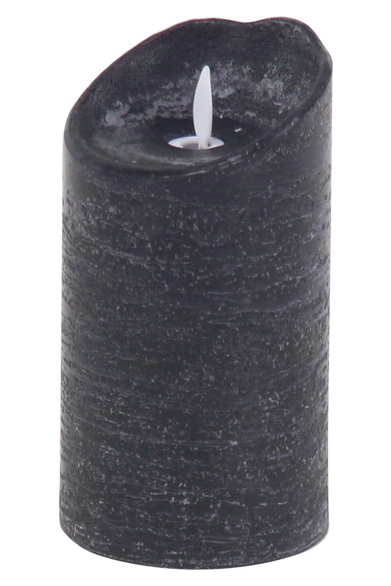 Black Wax Traditional Flameless Candle with Remote Control - Set of 3, Alternate, color, BLACK