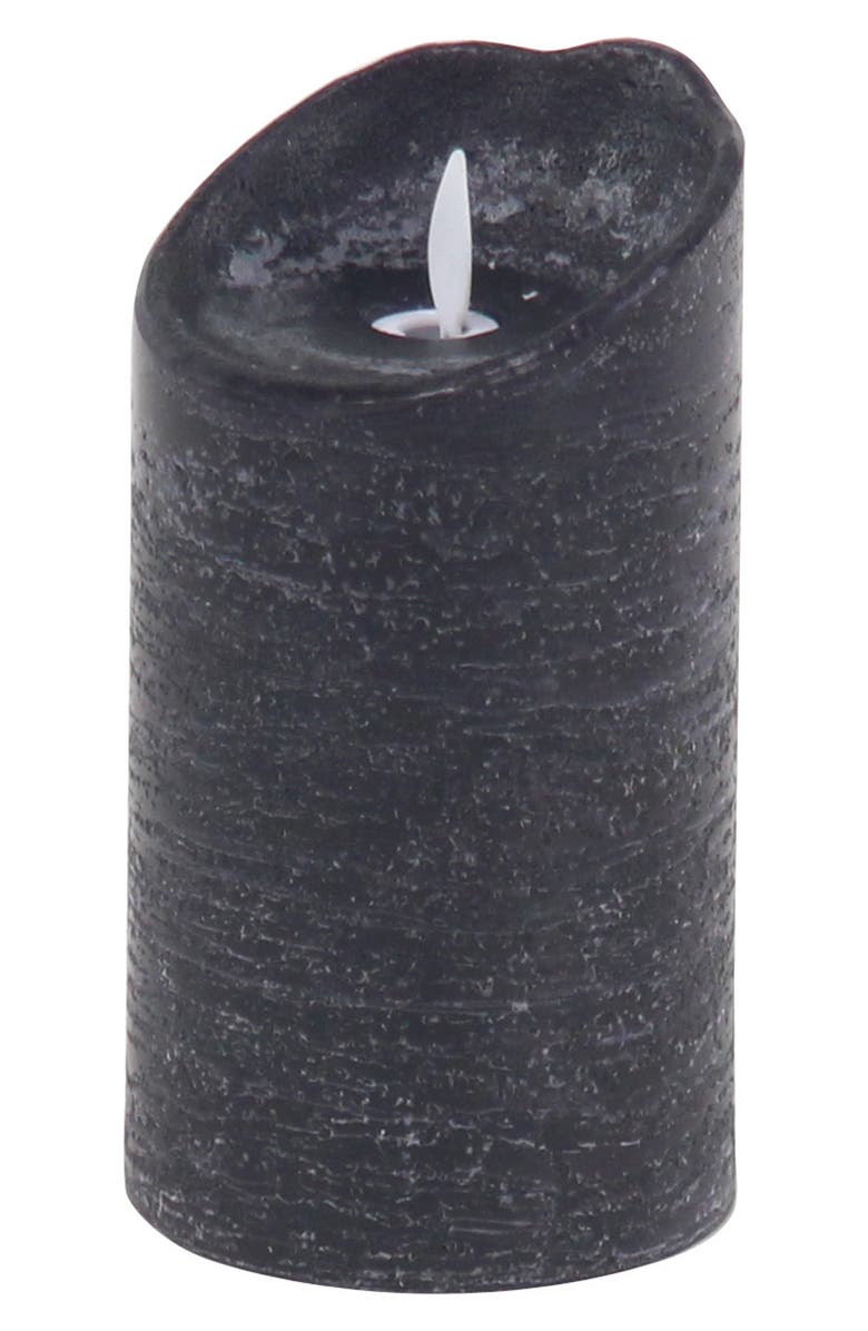 SONOMA SAGE HOME Black Wax Traditional Flameless Candle with Remote Control - Set of 3, Alternate, color, Black