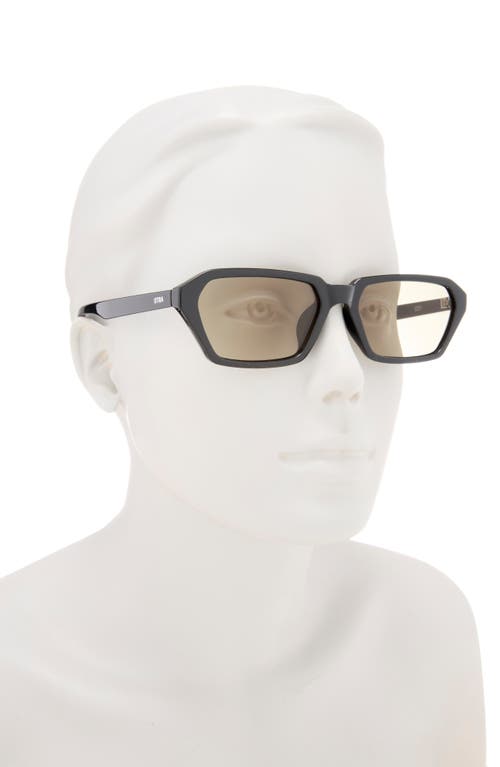 Otra Izzy Rectangular Sunglasses In Black/ Olive