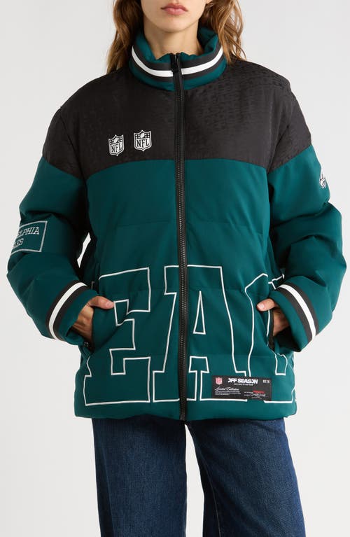 Off Season Nfl Team Water Repellent Puffer Jacket In Green