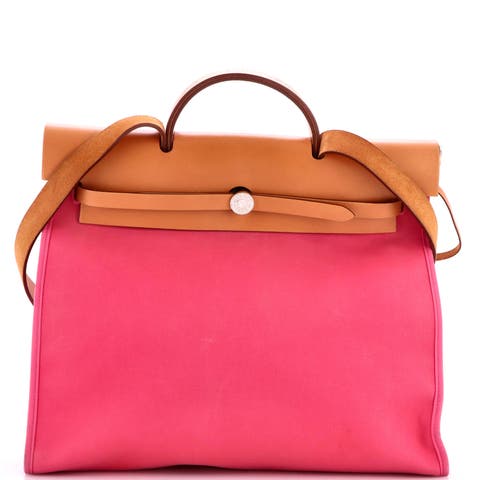 Herbag Zip Leather and Toile 39