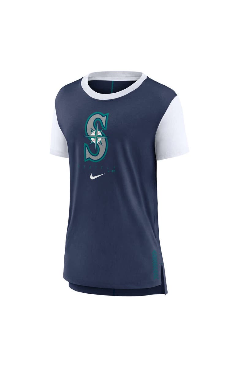 Nike Women's Nike  Navy Seattle Mariners Local Touch Fashion Top, Alternate, color, 