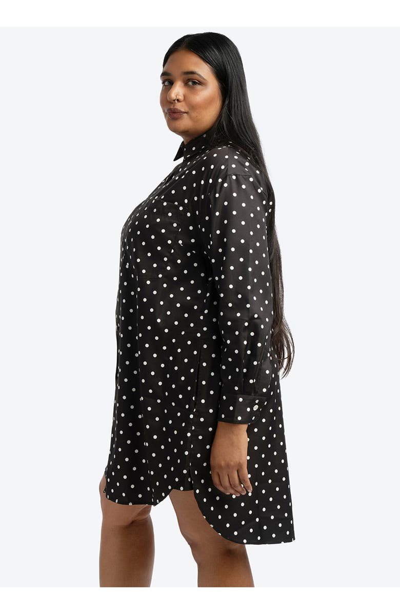 SEE ROSE GO Timeless Dot Tunic Shirt Dress Plus Size, Alternate, color, Timeless Dot