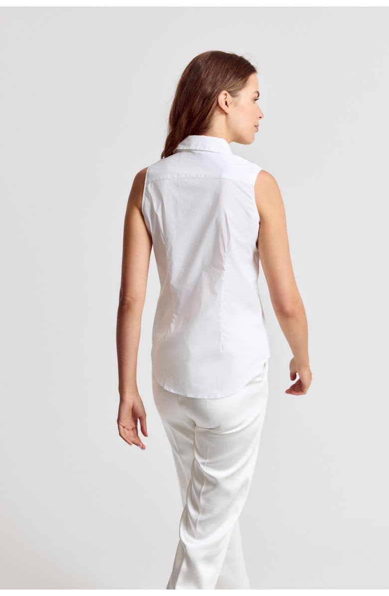 The Shirt by Rochelle Behrens The Sleeveless Shirt, Alternate, color, White