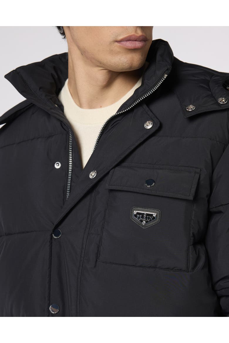 Nylon Jacket Gothic Plein Men, Alternate, color, black
