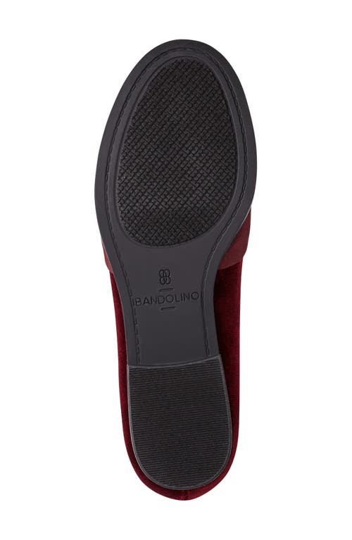 Shop Bandolino Bow Loafer In Dark Red