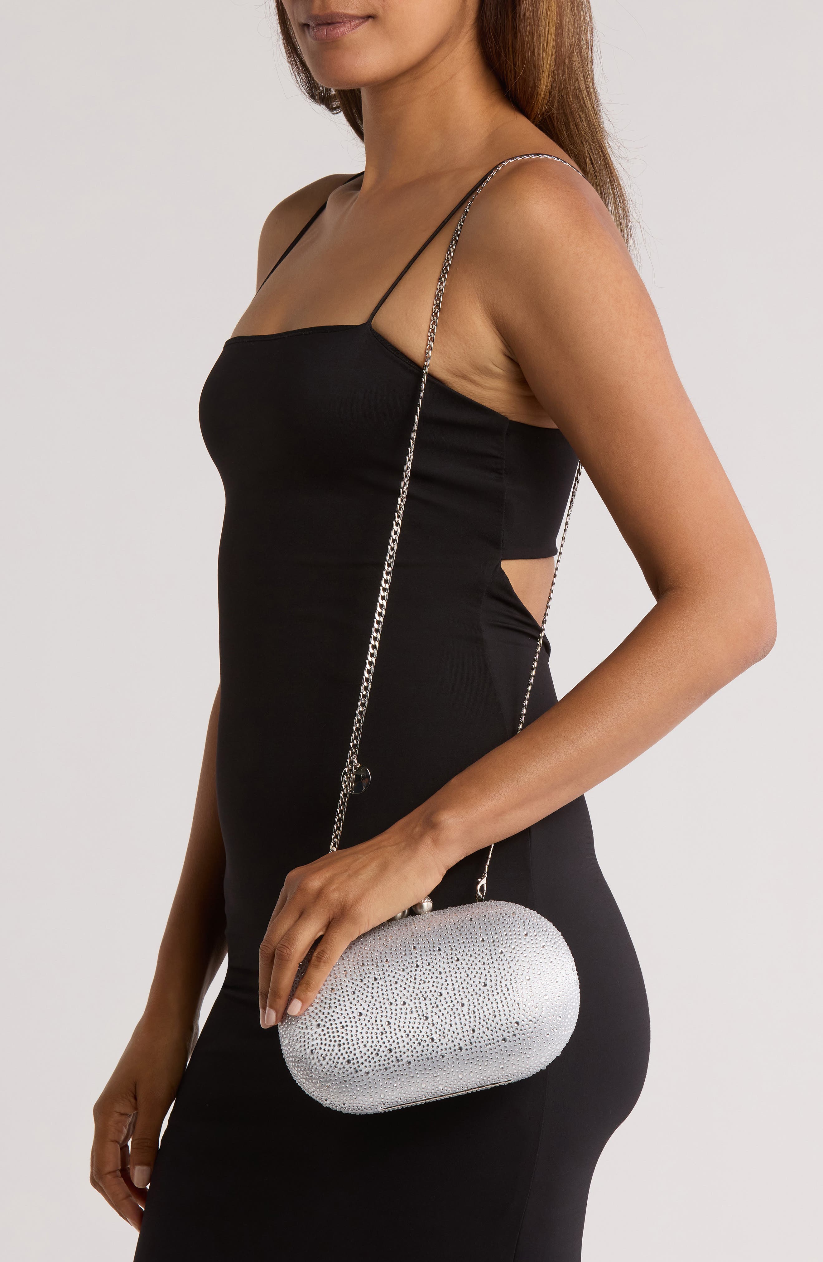 Olga Berg Bentley Hotfix Clutch, Alternate, color, 