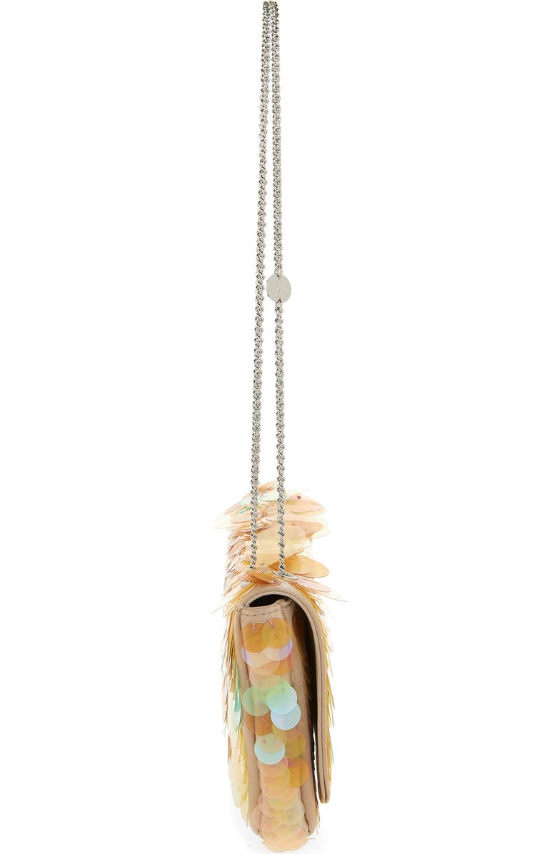 Rabanne Sparkle Baguette, Alternate, color, Peach/ Silver