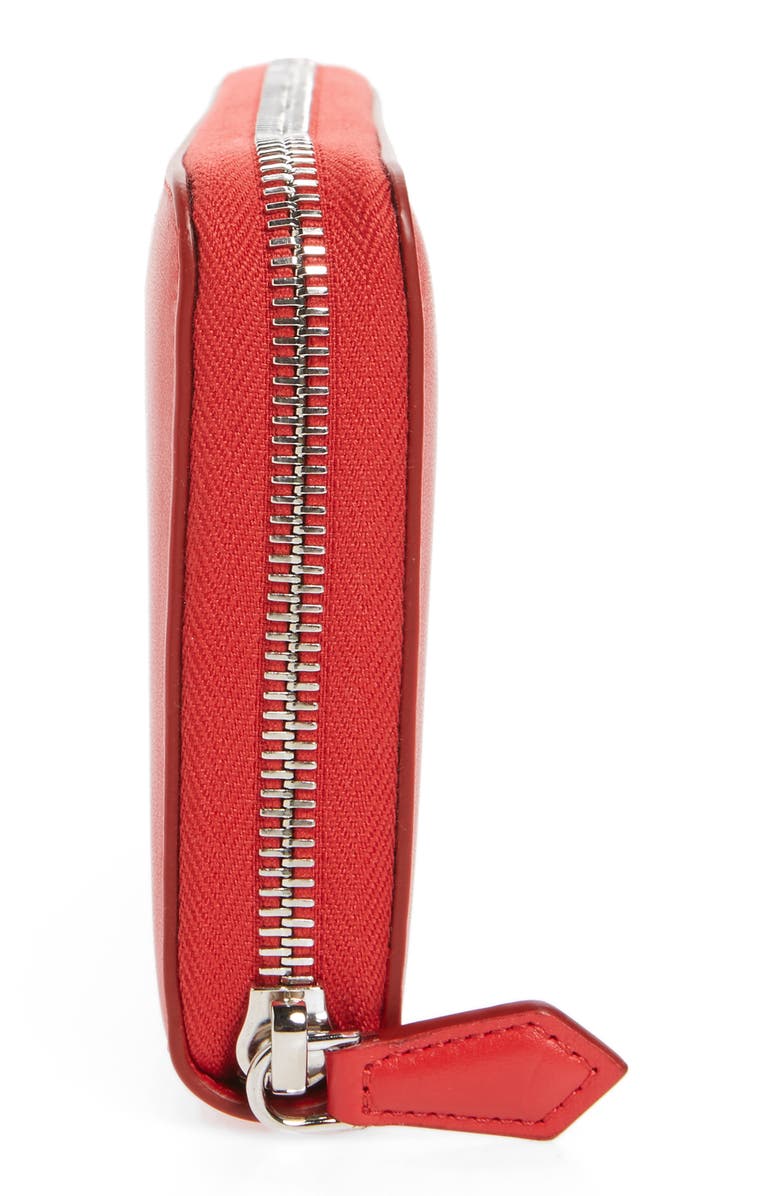 Givenchy Logo Print Zip Around Leather Wallet, Alternate, color, 