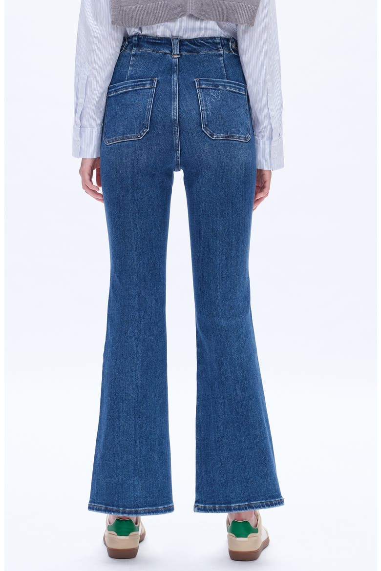 High Waist Flare Jeans, Alternate, color, STARLIGHT