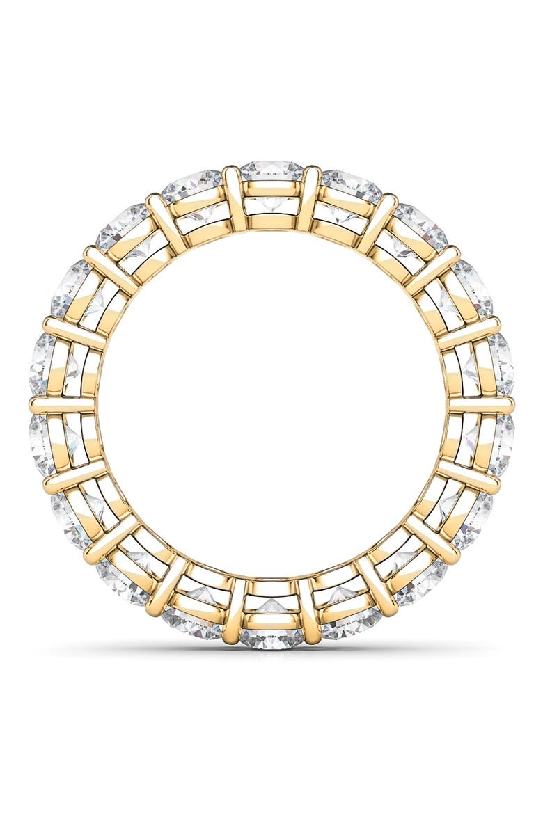 Round Cut Lab Created Diamond 18K Gold Eternity Band Ring, Alternate, color, YELLOW GOLD