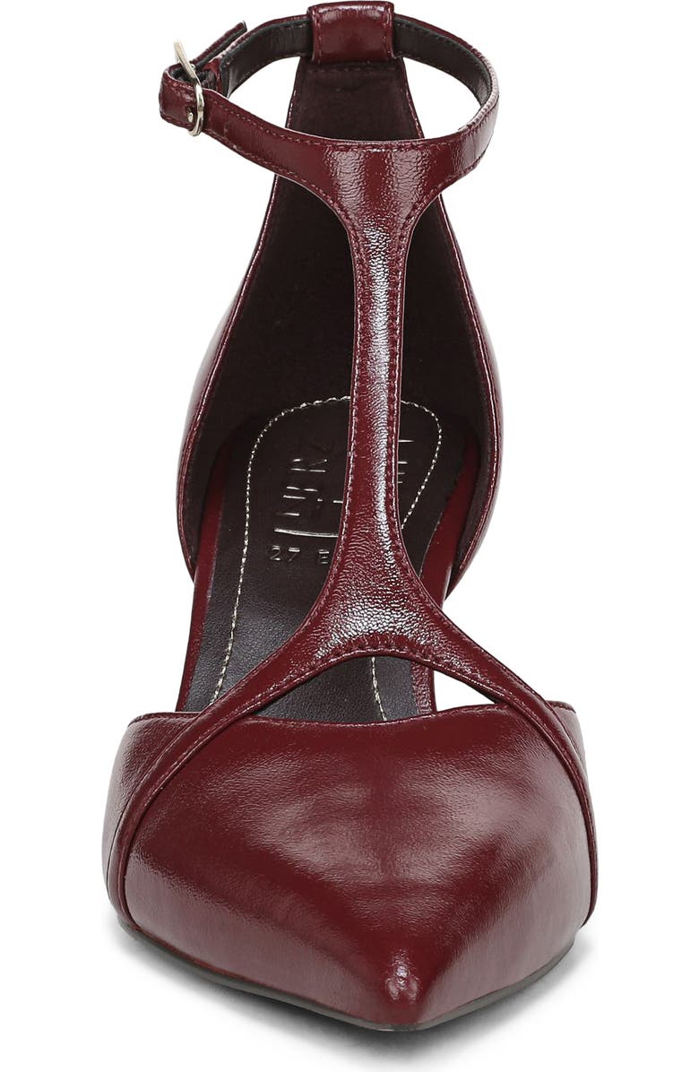 27 EDIT Naturalizer Ezlyn T-Strap Pointed Toe Pump, Alternate, color, Cranberry Red