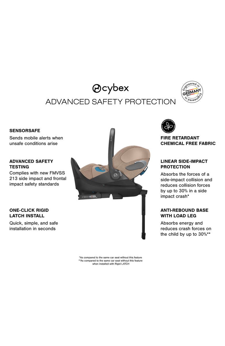 CYBEX Platinum Cloud T Comfort Extend SensorSafe<sup>™</sup> Car Seat & Base, Alternate, color, Cozy Beige