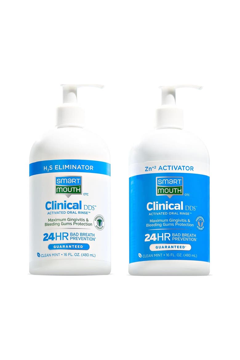 Clinical Activated 2-Bottle Mouthwash System 16 fl oz Each, Main, color, Clean Mint