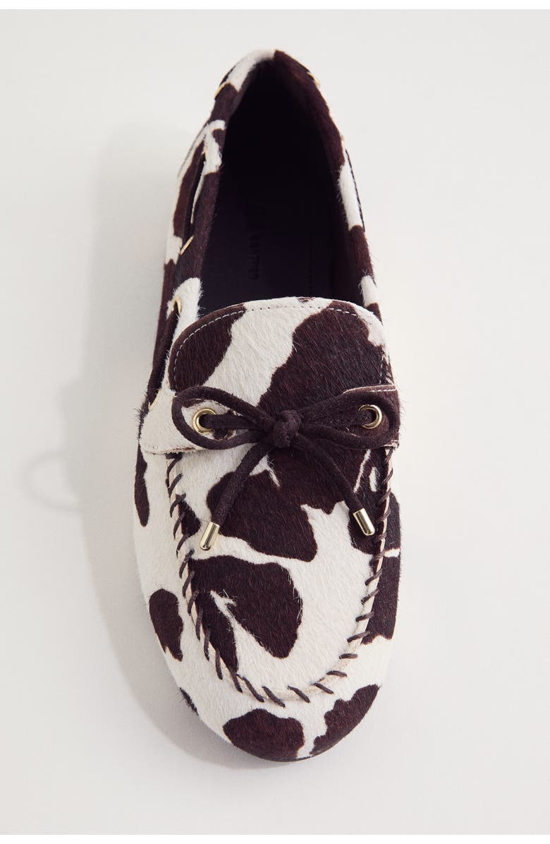 H&M Deck Shoes, Alternate, color, White/Cowhide Print