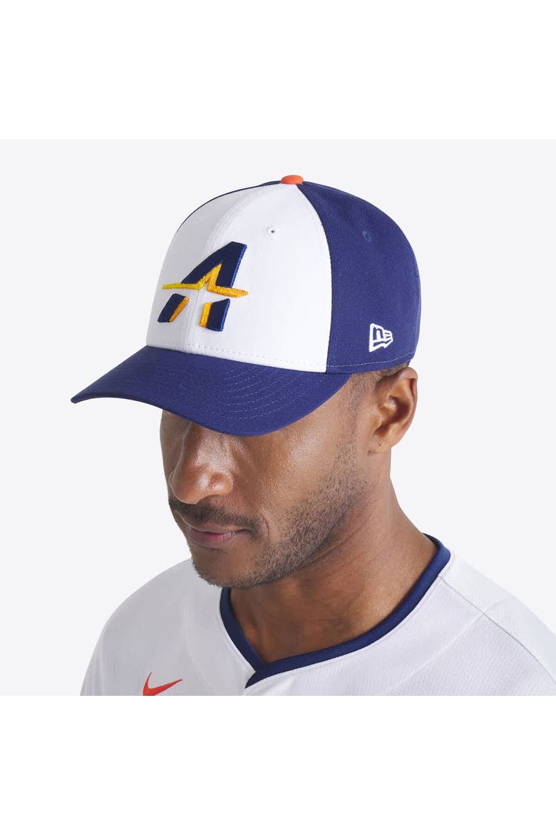 Men's New Era  White/Navy Houston Astros 2025 City Connect 9FORTY M-Crown Adjustable Hat, Main, color, White