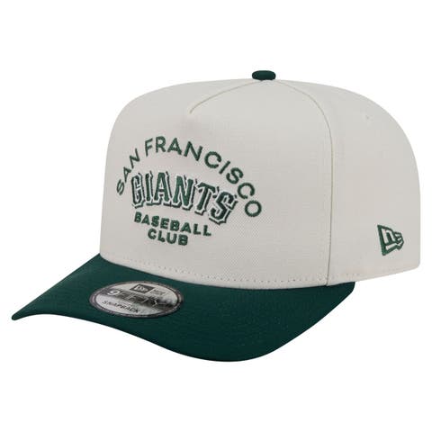 Men's New Era  Cream/Dark Green San Francisco Giants Chrome A-Frame 9FIFTY Snapback Hat