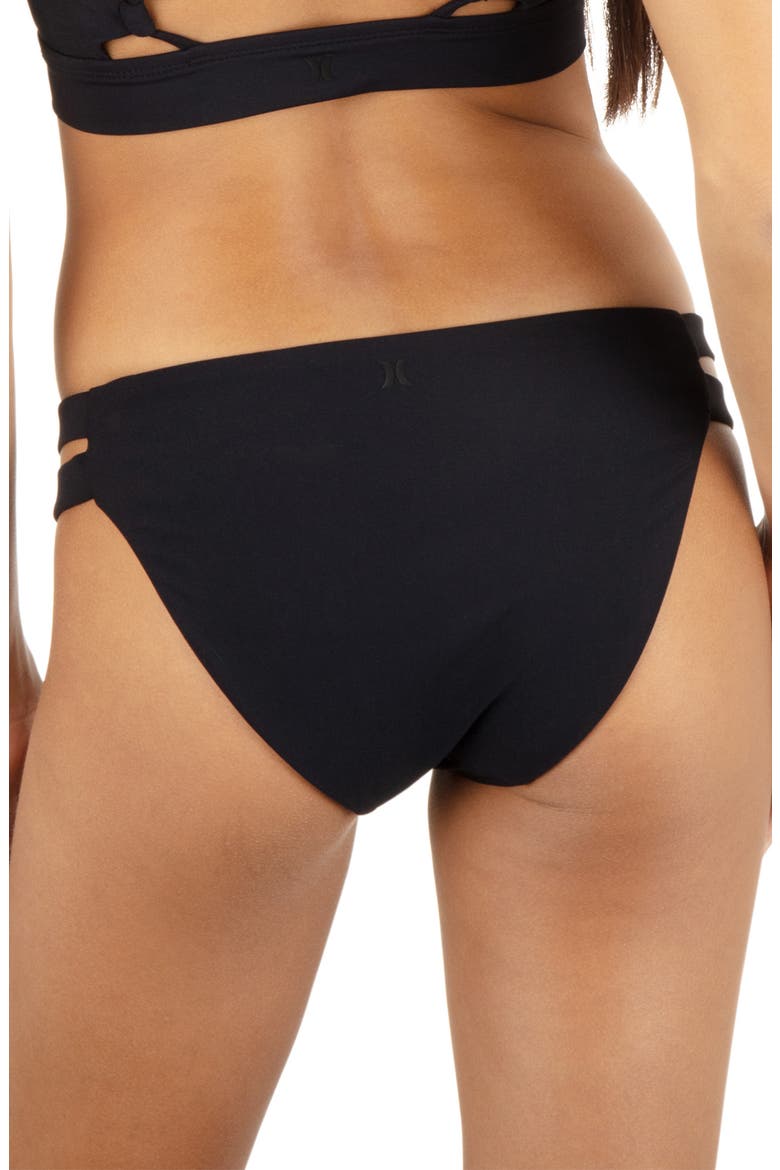 Max Cutout Bikini Bottoms, Alternate, color, BLACK